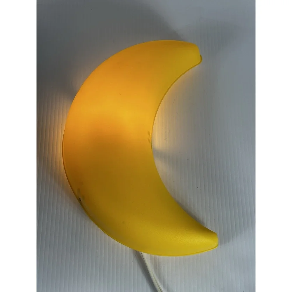 IKEA Smila Crescent Moon Mane Yellow Bedroom Wall Night Light‎